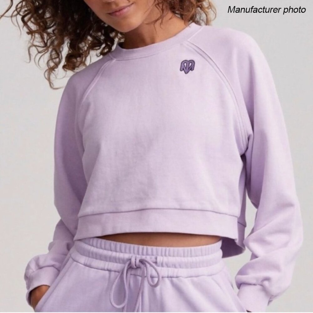 Maje x Varley Fleece Cropped Sweatshirt - Picture 12 of 12